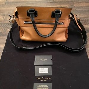 Rag and Bone Suede Pilot Satchel